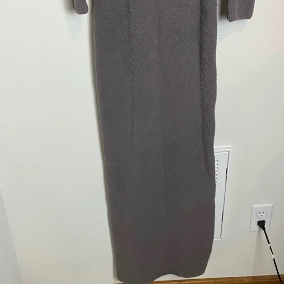 Skims NWT Cozy Knit Off The Shoulder Maxi Dress in Grey Chalk Size Medium - Picture 5 of 8